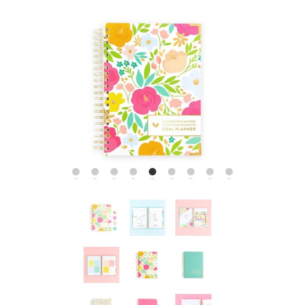 Brand New Cultivate What Matters 2020 Goal Planner